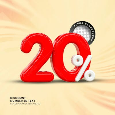 3D Selo Discount Tag 3D Render Psd Composition