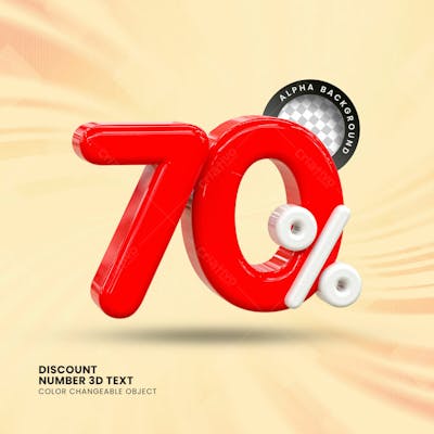 3D Selo Discount Tag 3D Render Psd Composition