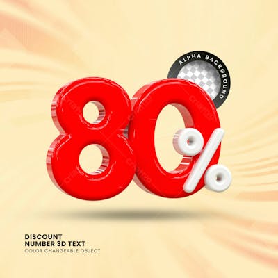 3D Selo Discount Tag 3D Render Psd Composition