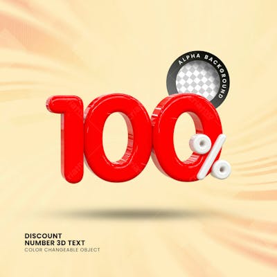3D Selo Discount Tag 3D Render Psd Composition