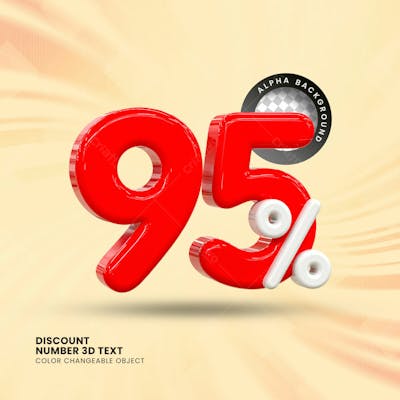 3D Selo Discount Tag 3D Render Psd Composition