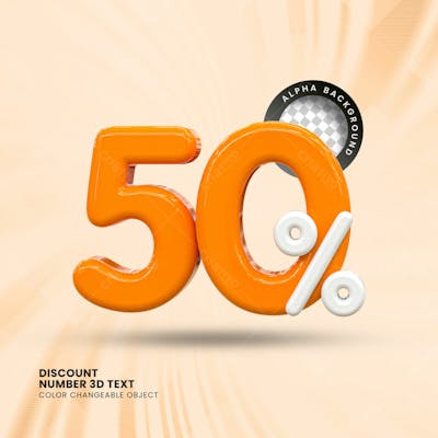 3D Selo Discount Tag 3D Render Psd Composition