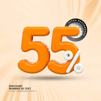3D Selo Discount Tag 3D Render Psd Composition
