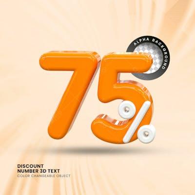 3D Selo Discount Tag 3D Render Psd Composition