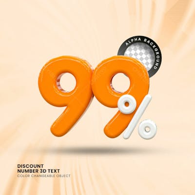 3D Selo Discount Tag 3D Render Psd Composition
