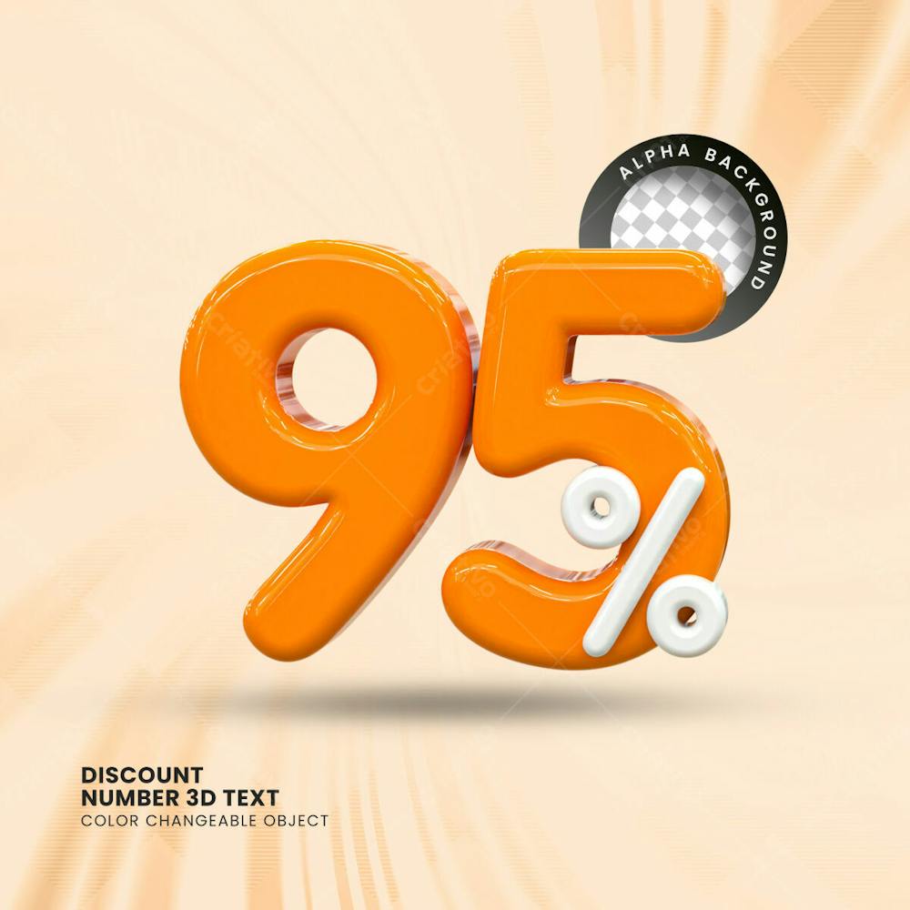 3D Selo Discount Tag 3D Render Psd Composition