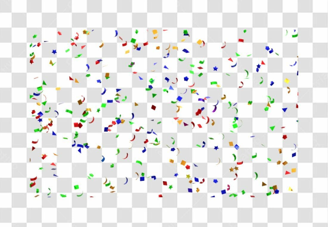 PNG Confetes Festa com fundo transparente