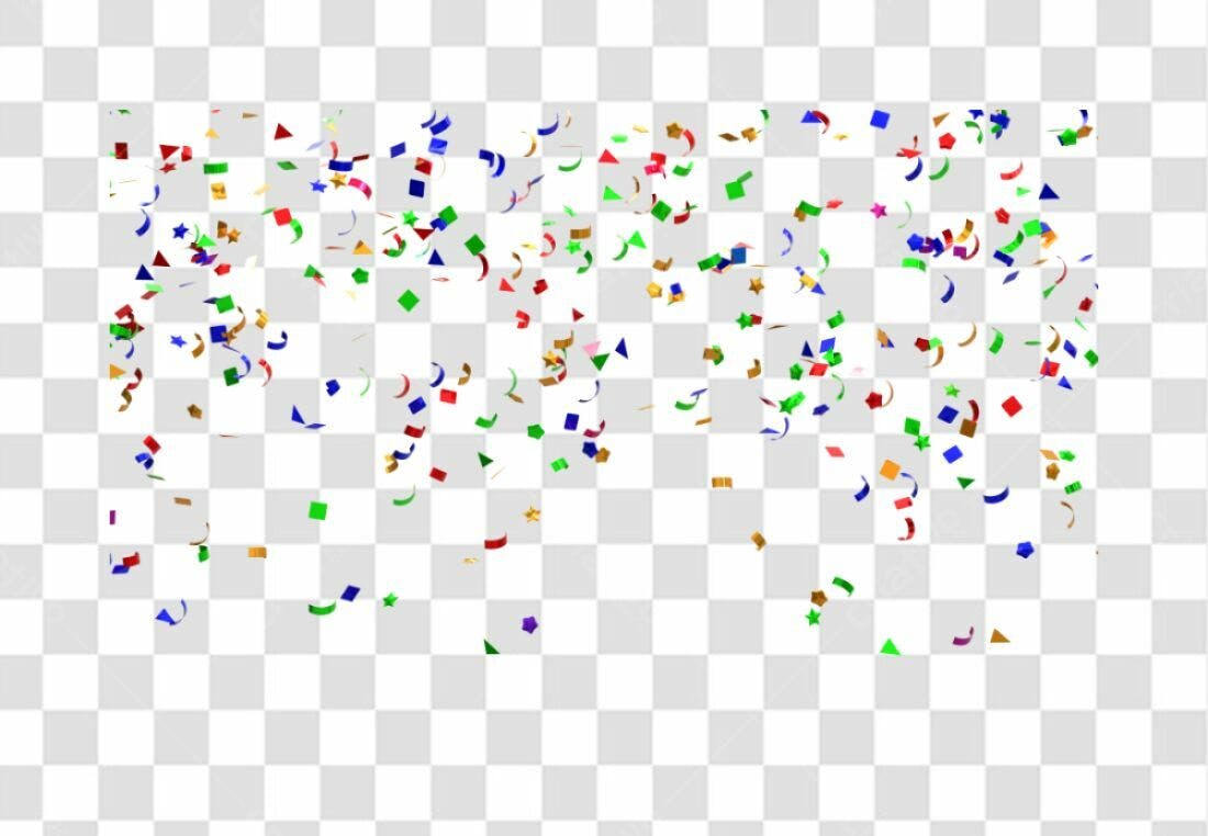Confete Festa PNG com fundo transparente