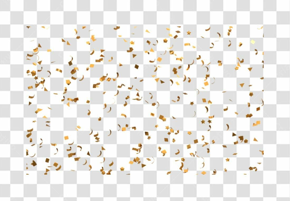 Icone Festa com Confeito Dourado PNG com fundo transparente