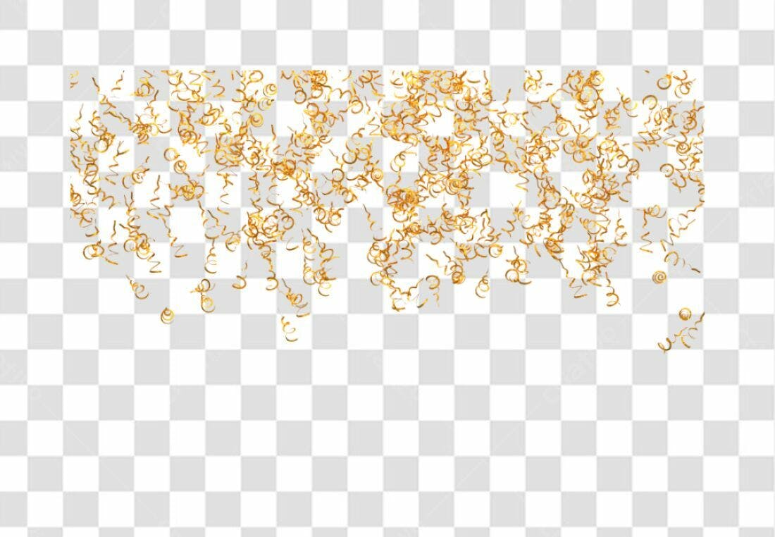 Confete PNG com fundo transparente para Festa