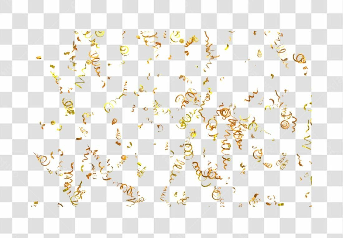 Icone Celebração Confeito Dourado PNG com fundo transparente