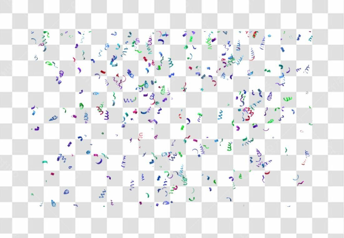 Confete Festa PNG com fundo transparente