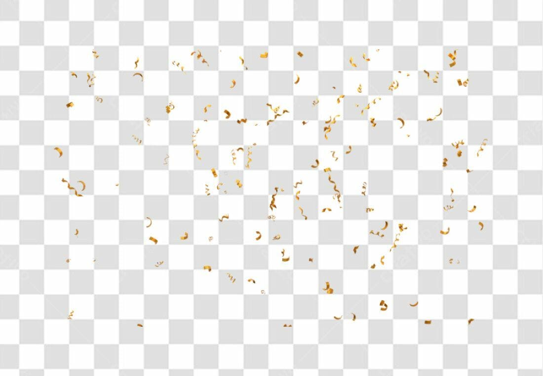 Icone Festa Confeito Dourado PNG com fundo transparente