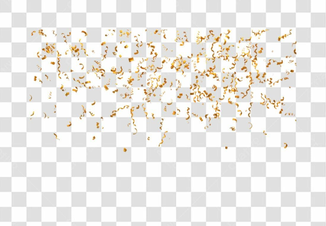 Icone Celebração Festa Ouro PNG com fundo transparente