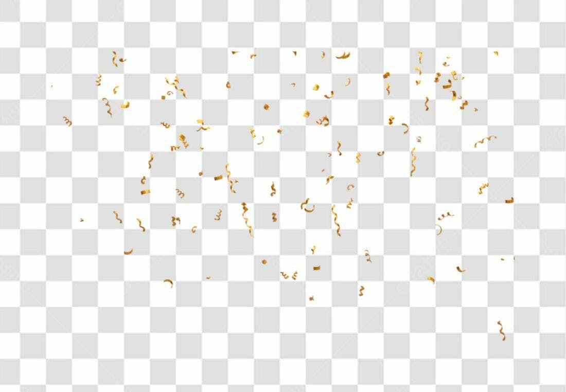 Icone Festa Confeito Dourado PNG com fundo transparente