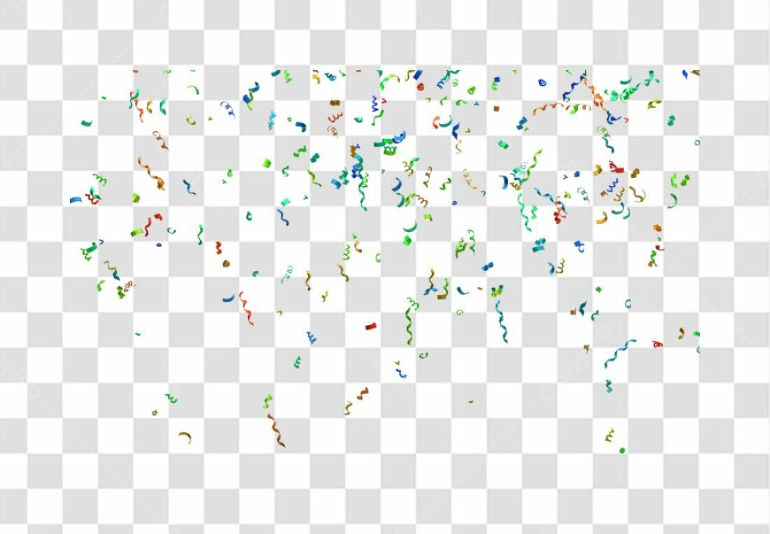 PNG Confetes para Festa com fundo transparente