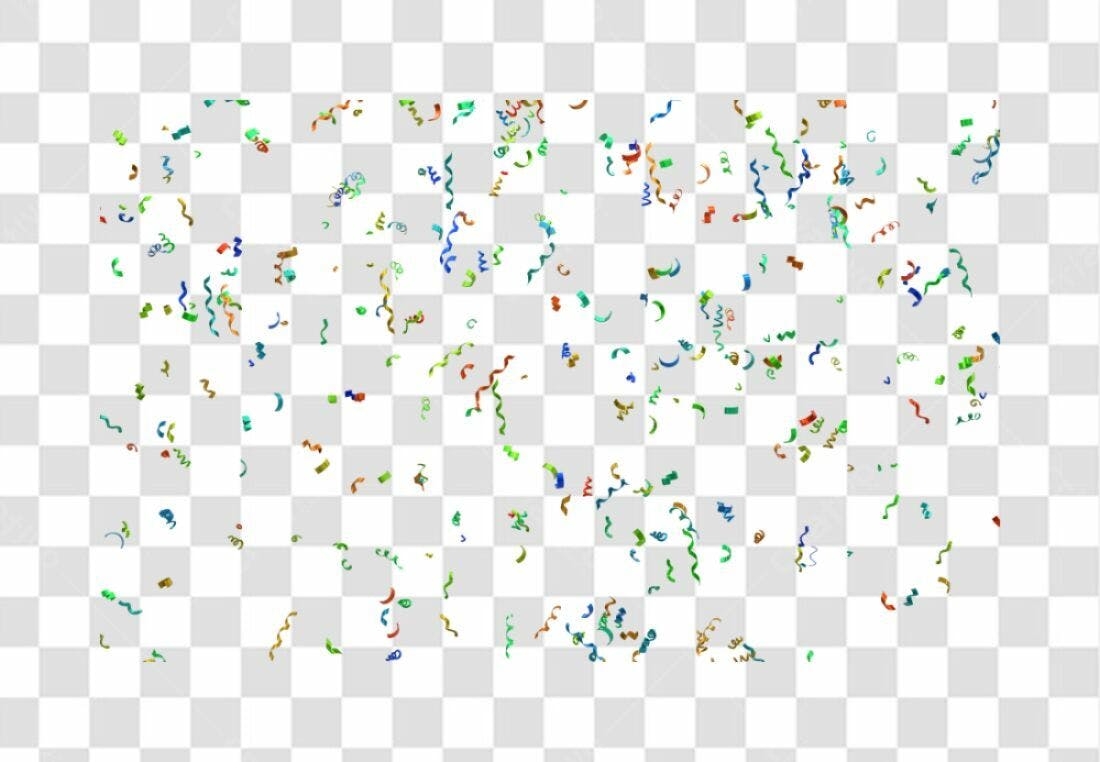 Confete Festa PNG com fundo transparente