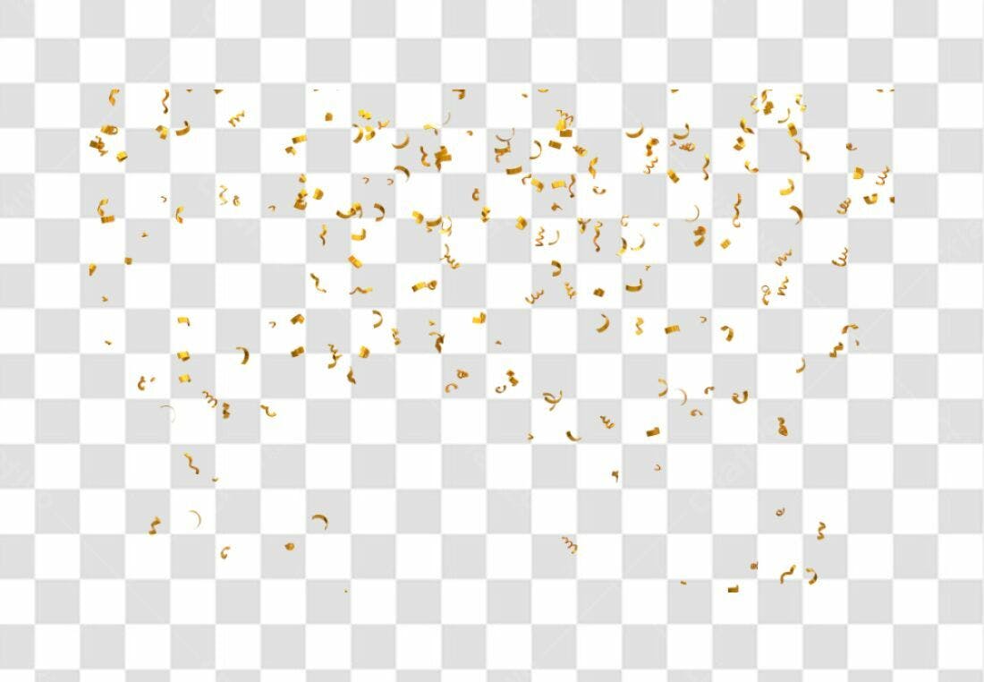 Icone Festa Confeito Dourado PNG com fundo transparente
