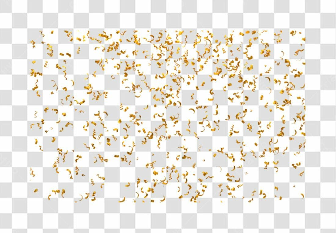 Icone Festa Confeito Dourado PNG com fundo transparente