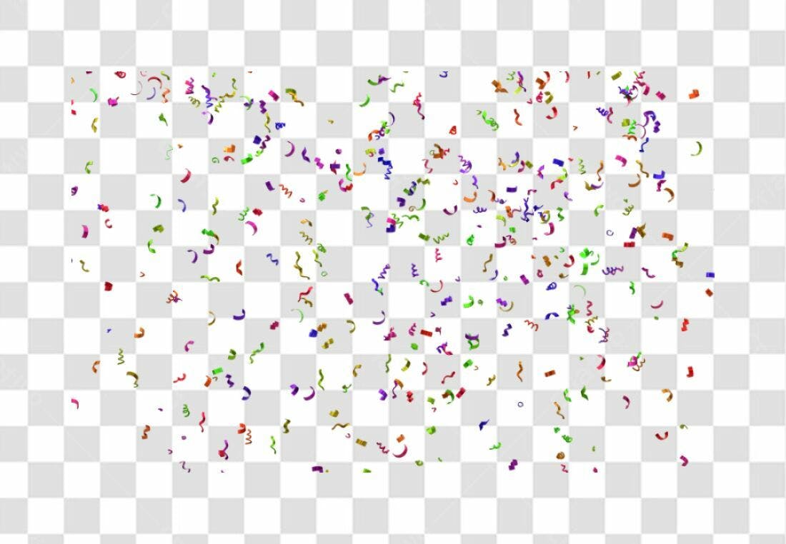 PNG Confetes para Festa com fundo transparente