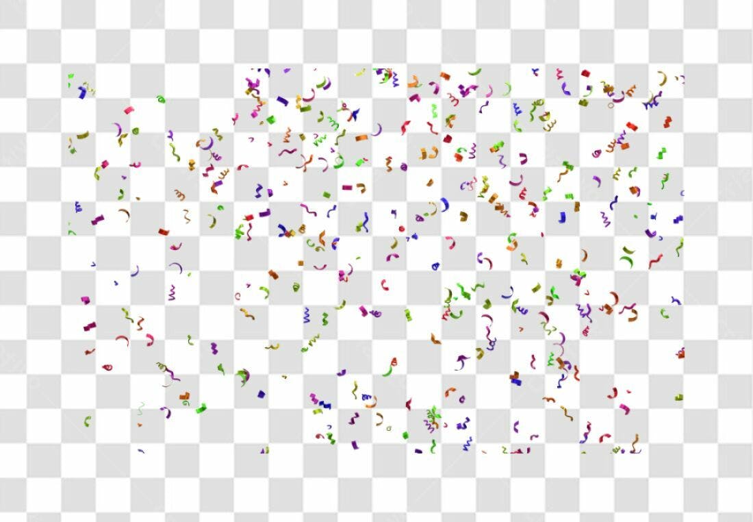 Confete Festa PNG com fundo transparente