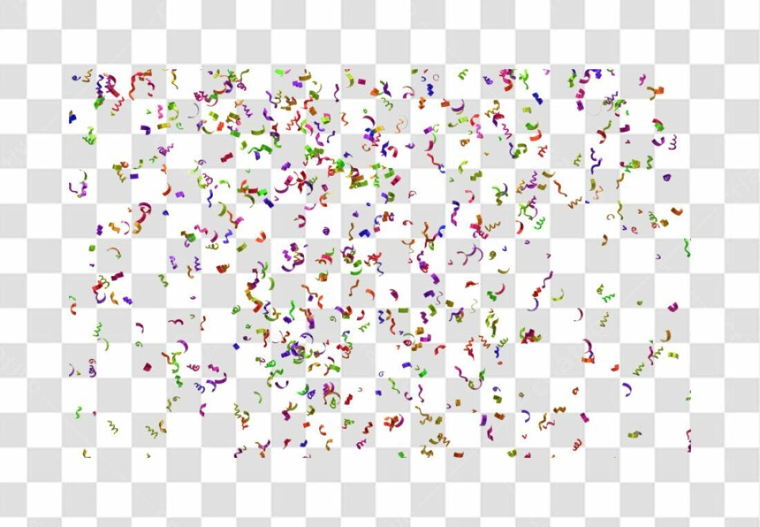 Confete Festa PNG com fundo transparente