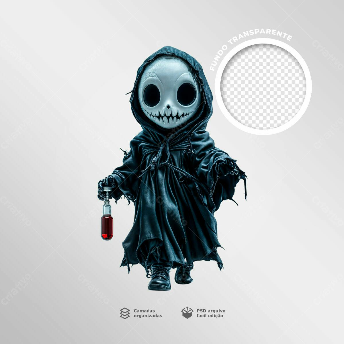 Personagem Halloween PSD Editável