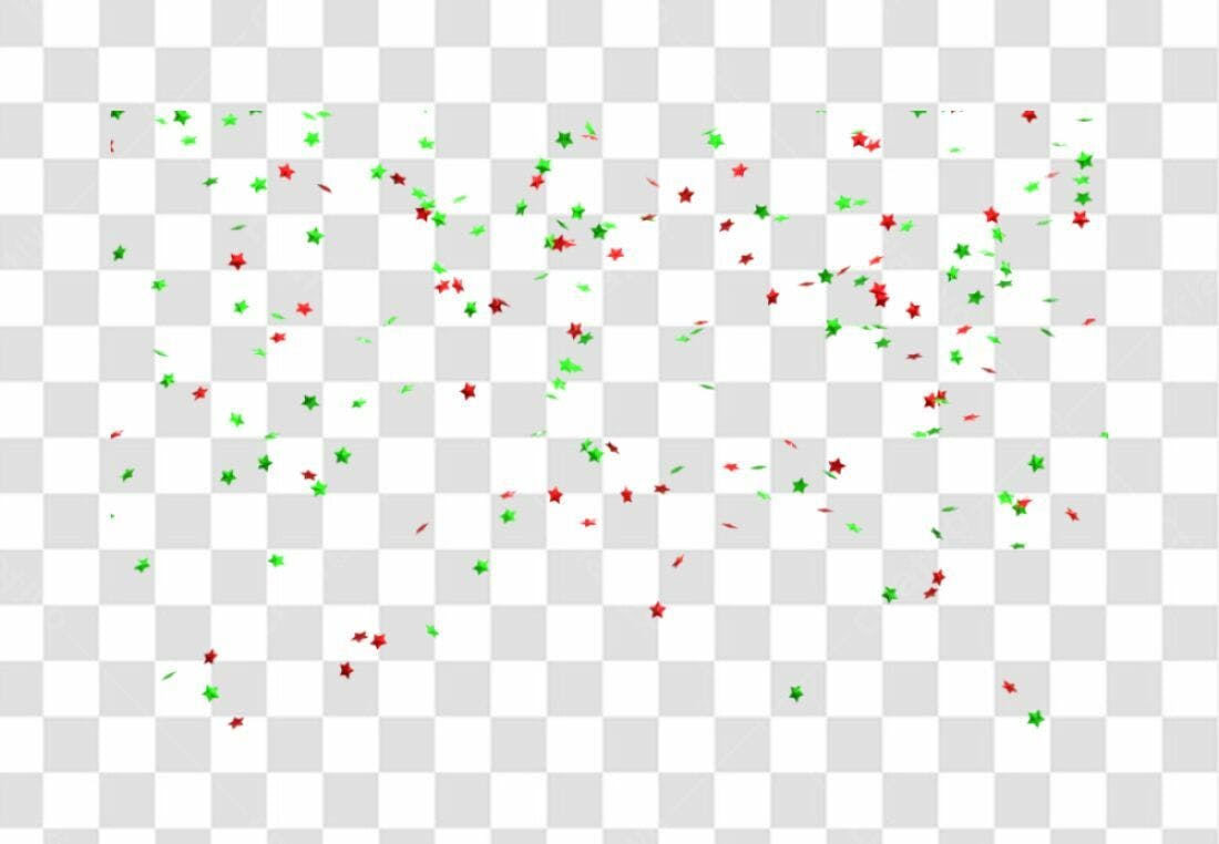 Icone Natalino Estrelas Vermelhas e Verdes PNG com fundo transparente