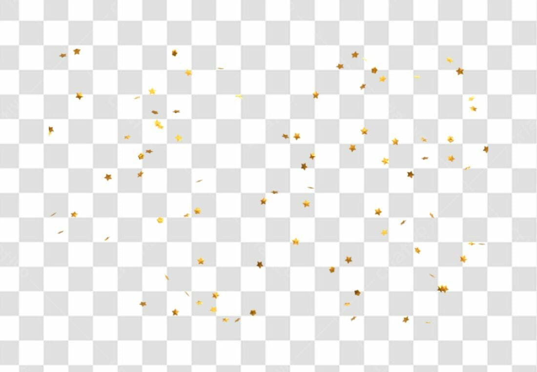 Icone Celebrativo Estrelas Douradas PNG com fundo transparente