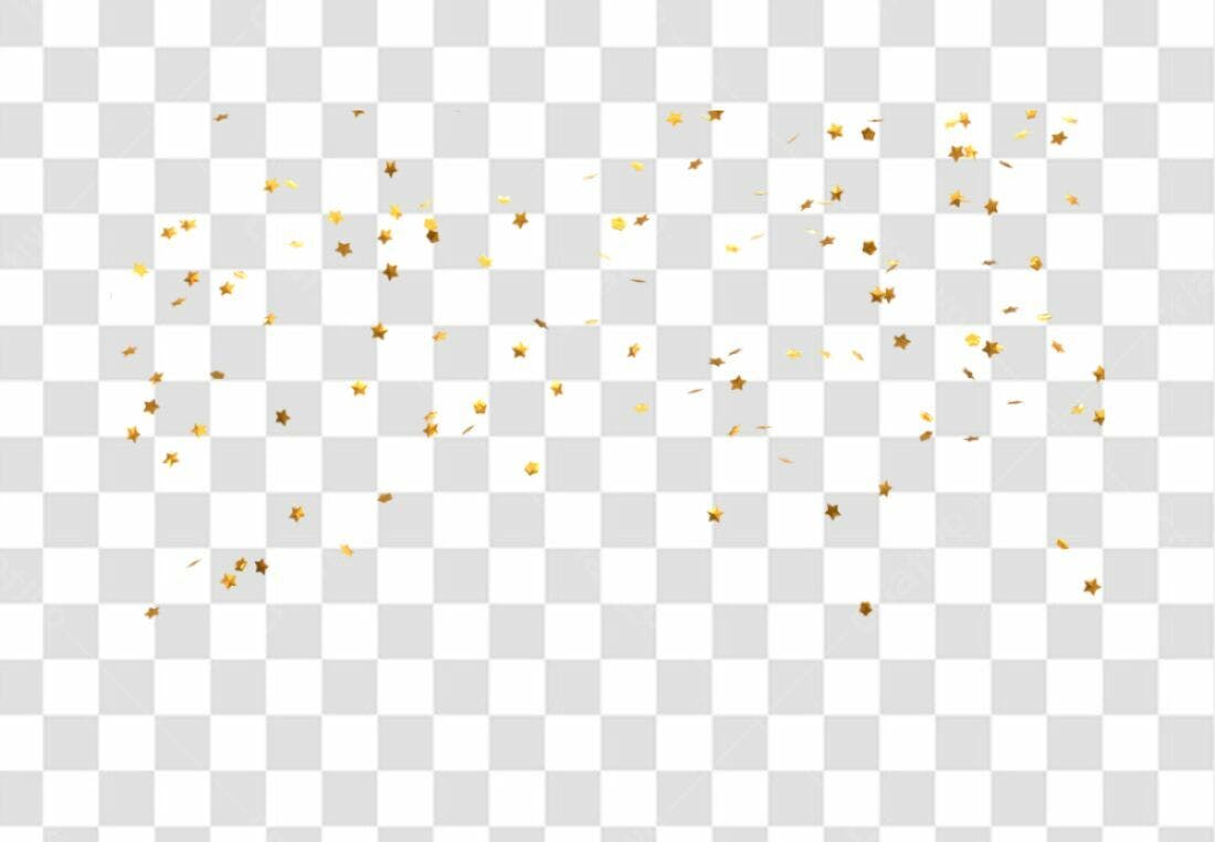 Icone de Estrelas Douradas PNG com fundo transparente