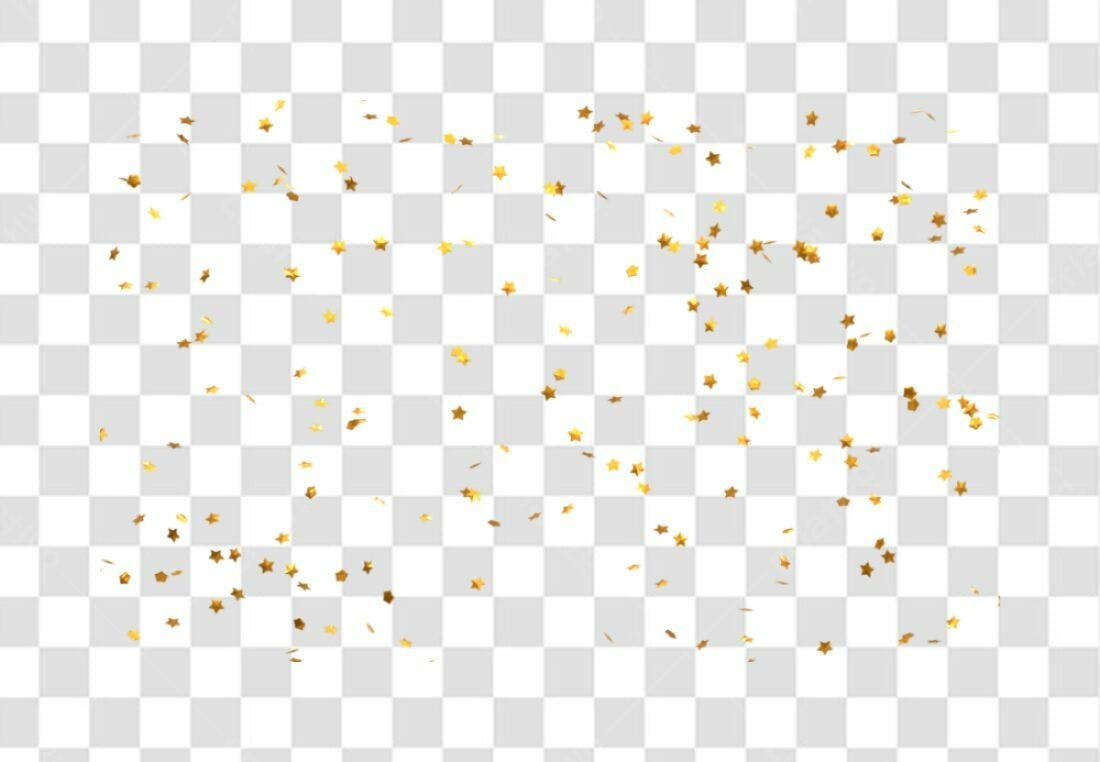 Confete PNG com fundo transparente
