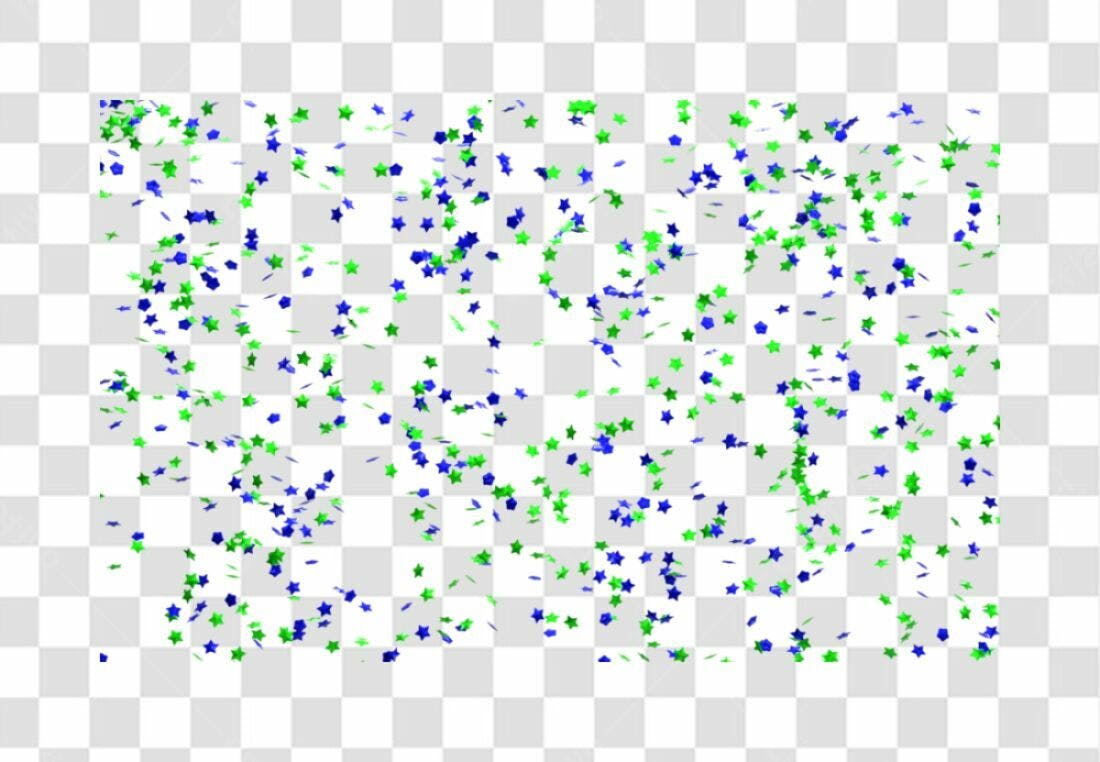 Confete Estrelas PNG com fundo transparente