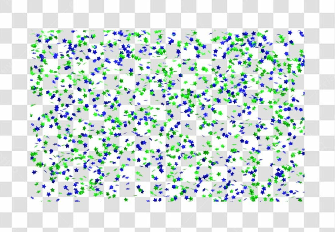 Confete Estrelas PNG com fundo transparente