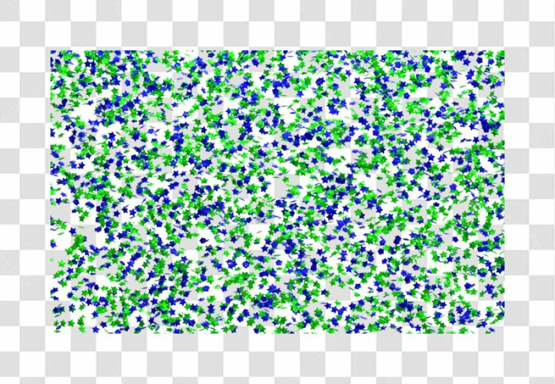Fundo PNG com estrelas azuis e verdes fundo transparente