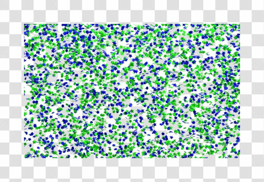 Confete PNG com fundo transparente