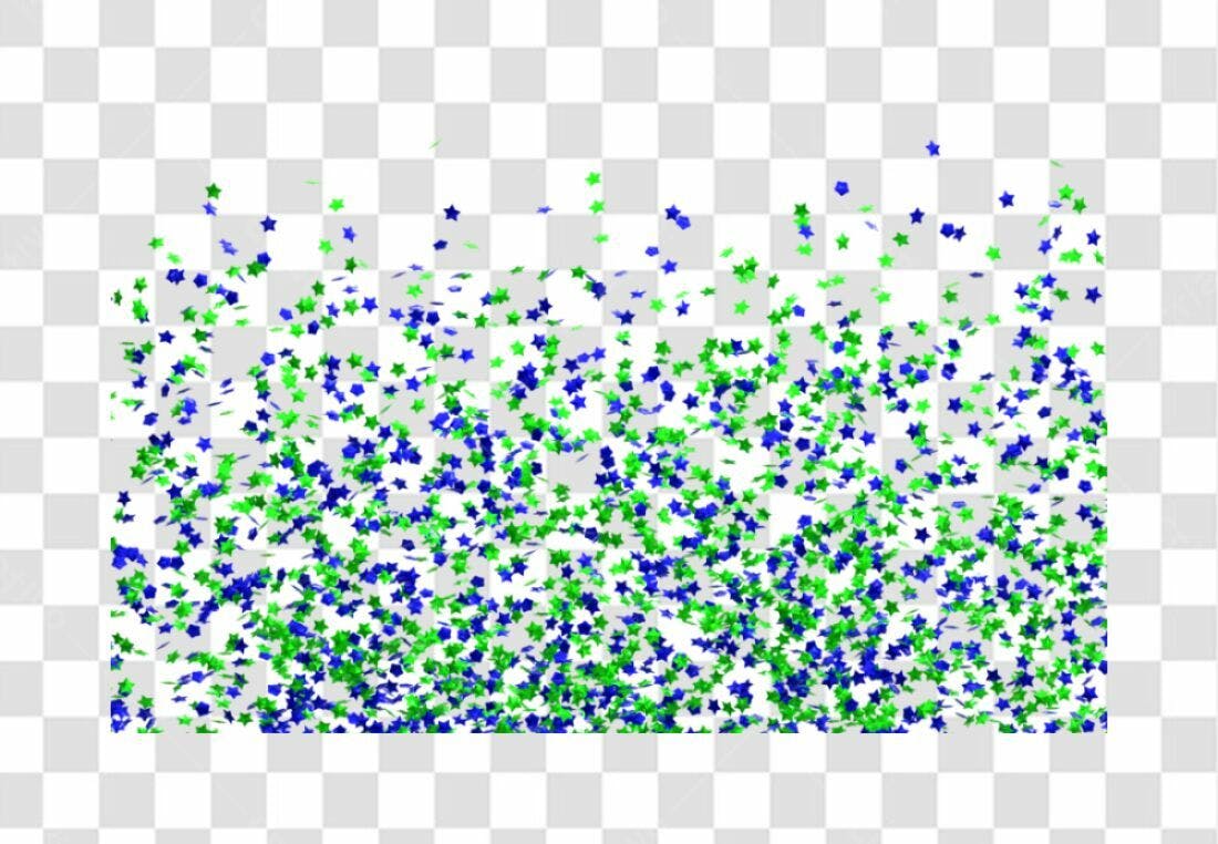 Confete Estrelas PNG com fundo transparente