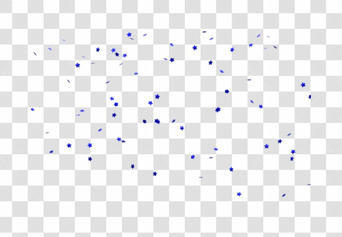 Confete Estrelas PNG com fundo transparente