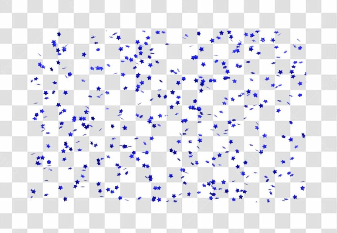 Confete Estrelas PNG com fundo transparente