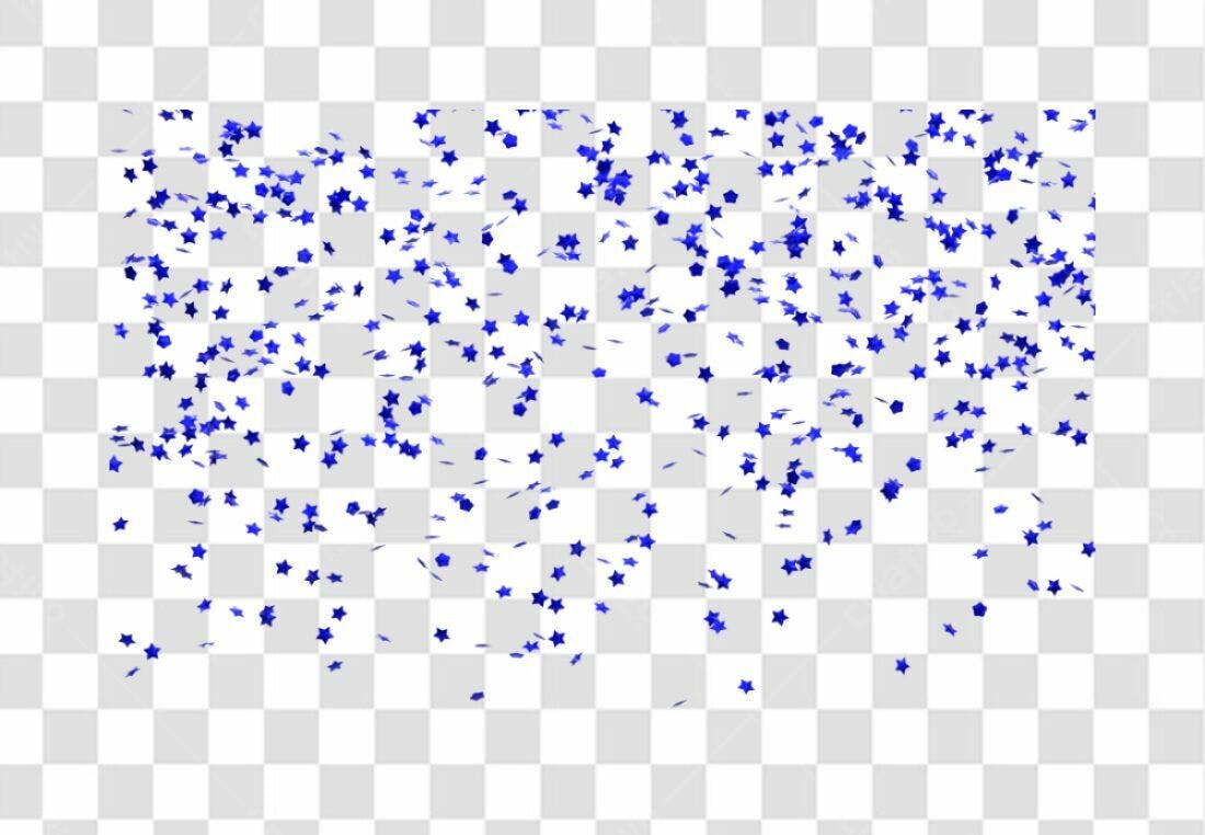 Confete Estrelas PNG com fundo transparente
