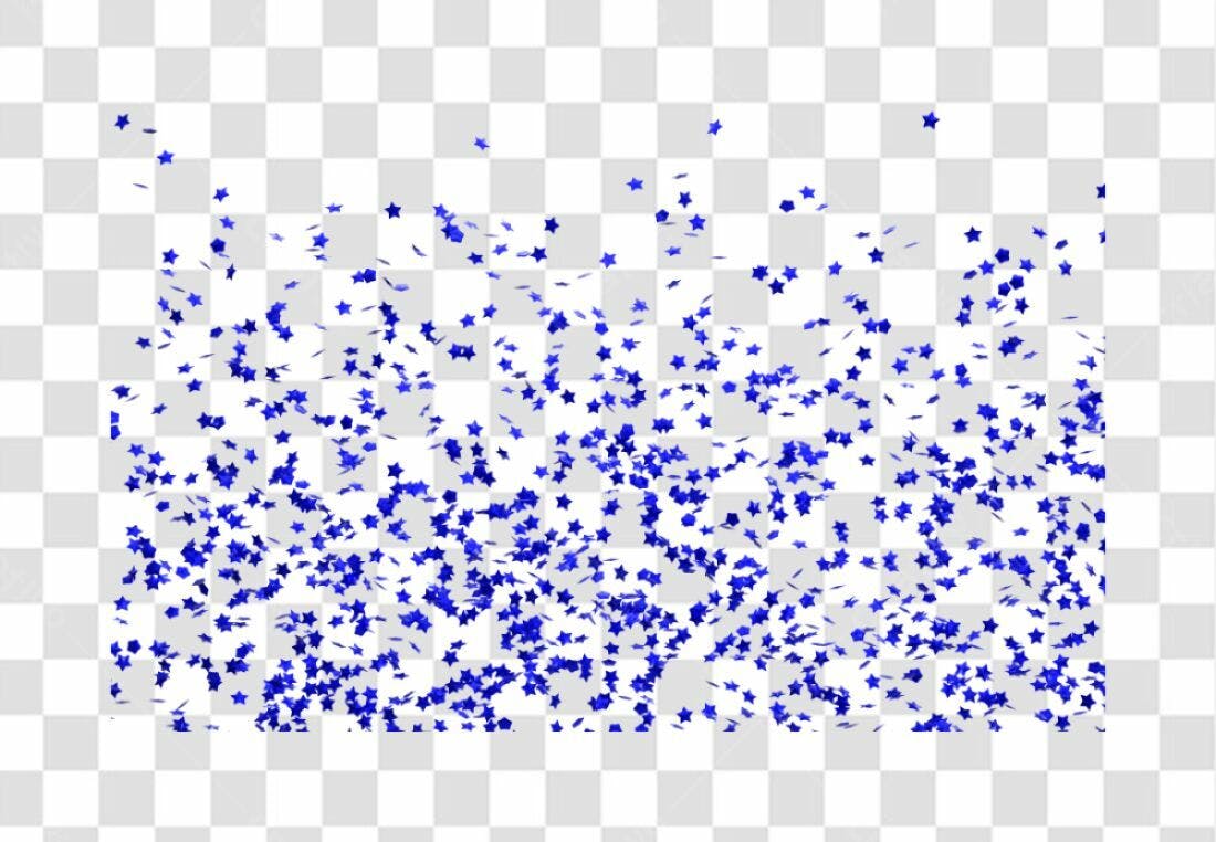 Confete Estrelas PNG com fundo transparente