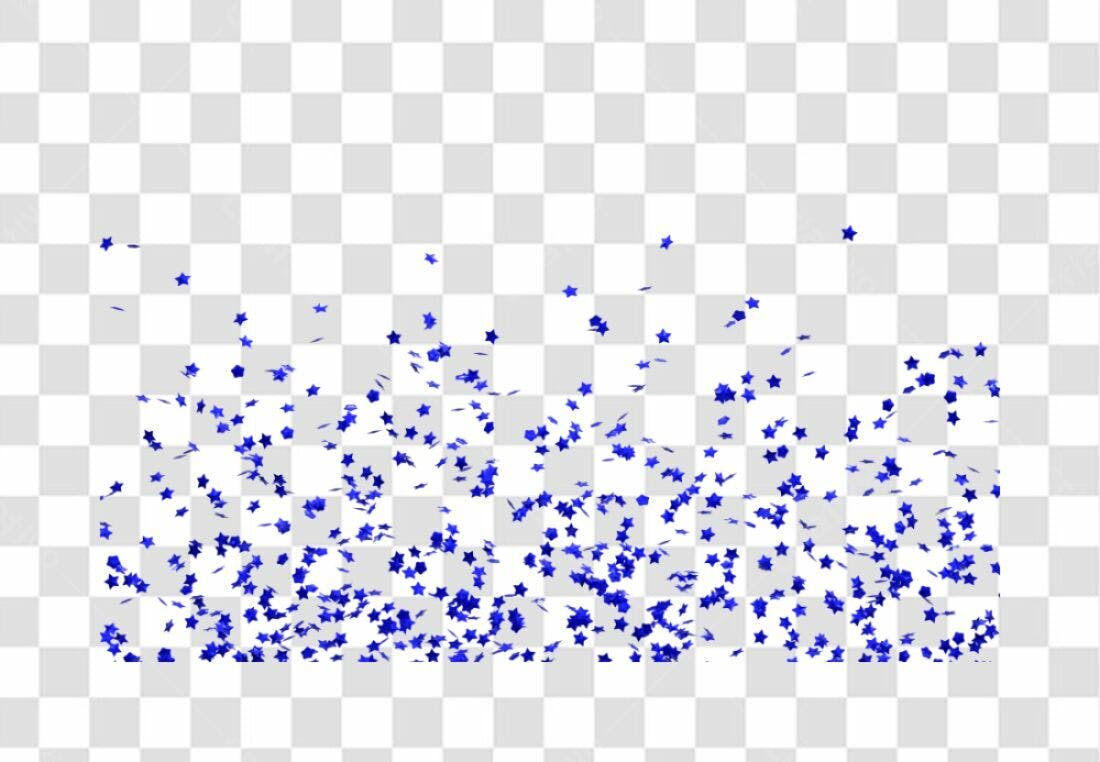 Icone Festa Estrelas Azuis PNG com fundo transparente