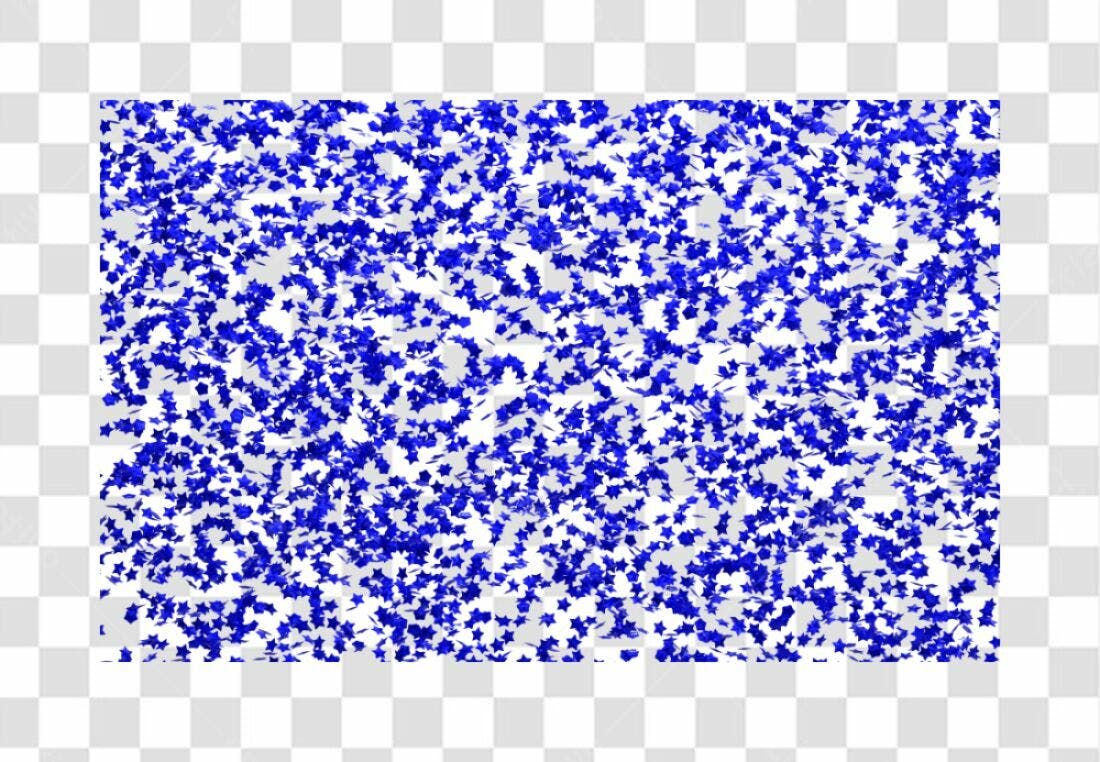 Fundo PNG com estrelas azuis transparentes