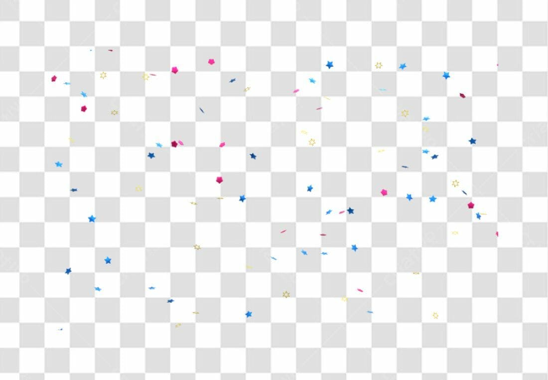 Confetes PNG com fundo transparente