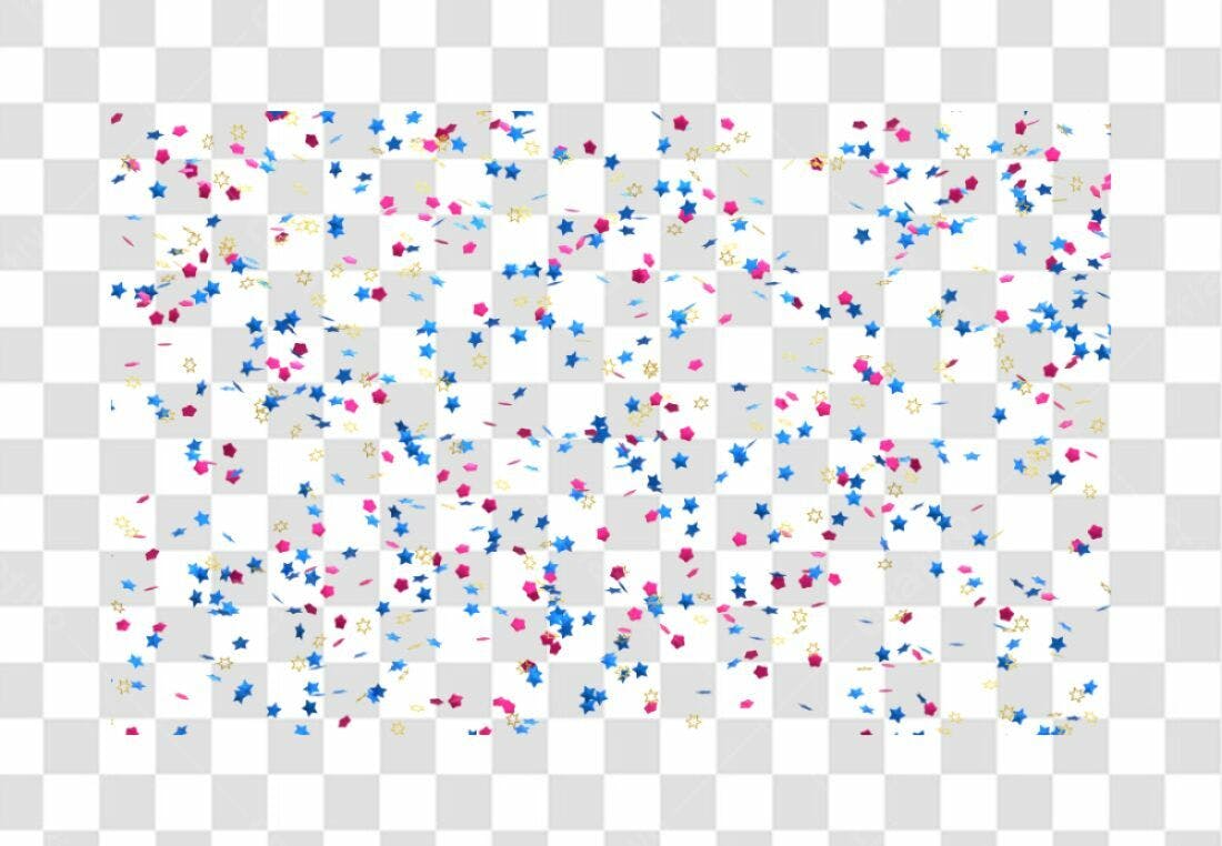 Confete Estrelas PNG com fundo transparente