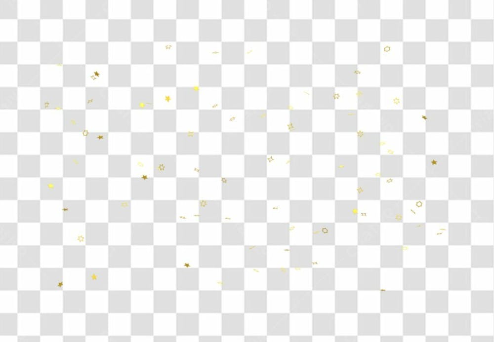 Realistic Colorfull Golden Confetti Background