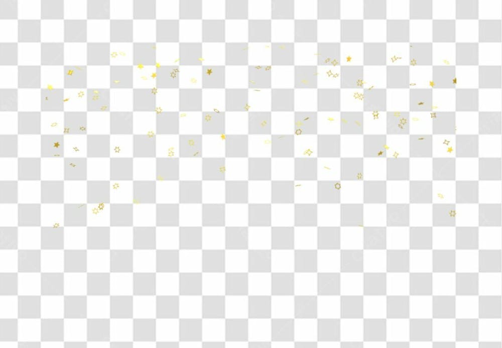 Realistic Colorfull Golden Confetti Background