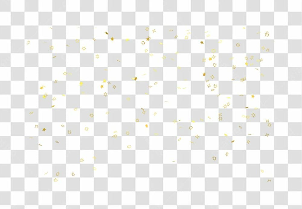 Realistic Colorfull Golden Confetti Background