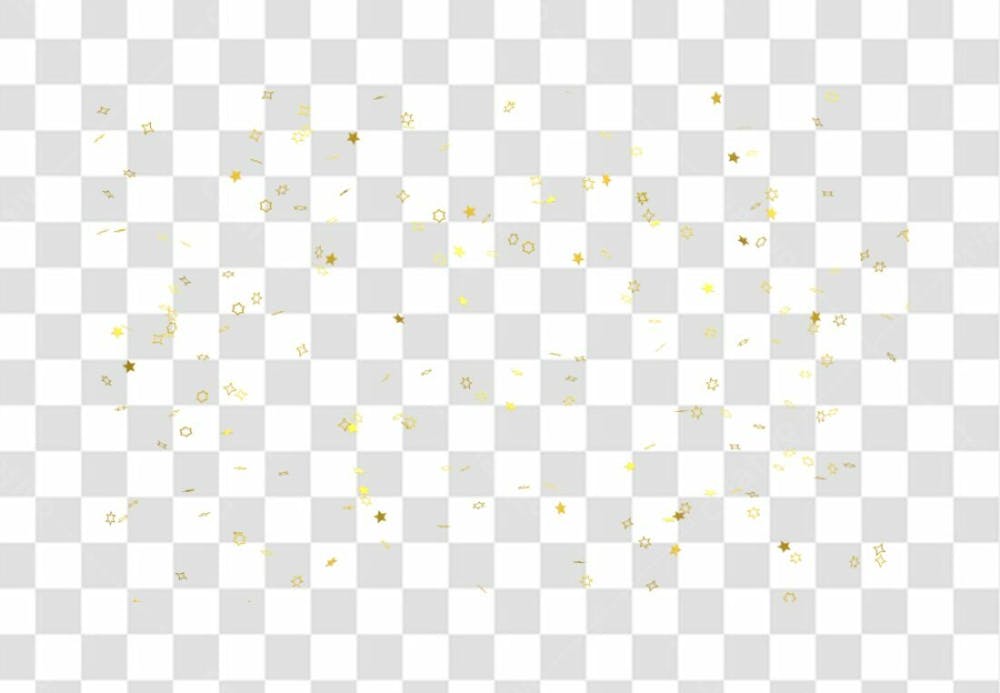 Realistic Colorfull Golden Confetti Background