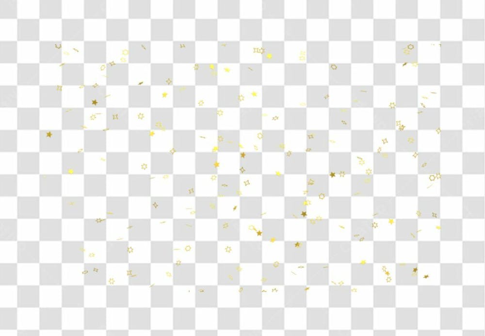 Realistic Colorfull Golden Confetti Background