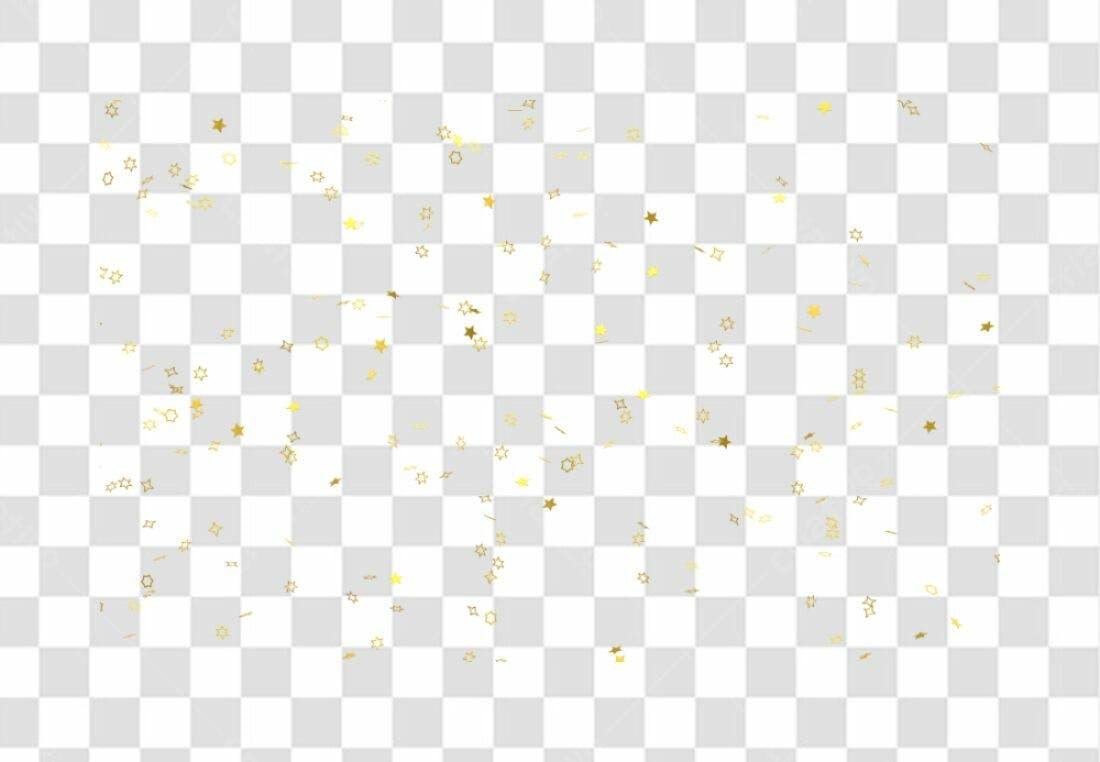 PNG Confeito Dourado Fundo Transparente